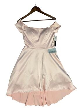 Sequin Heart NWT Pink Off the Shoulder High Low Dress Size 11 Juniors Balletcore